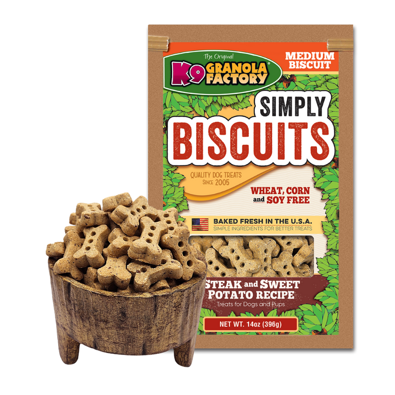 Simply Biscuits, Steak & Sweet Potato Flavored Medium Dog Treats Simply Biscuits, Steak & Sweet Potato Flavored Medium Dog Treats