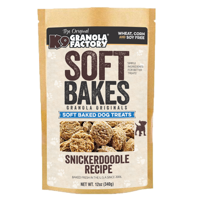 クッキー　1001 Soft Bakes, Snickerdoodle Recipe Dog Treats – K9 Granola Factory