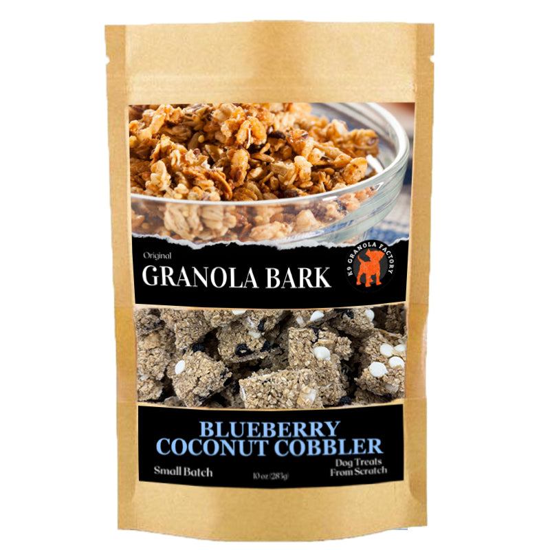 Granola BARK Blueberry Coconut Cobbler 10oz NEW ITEM! K9 Granola Factory
