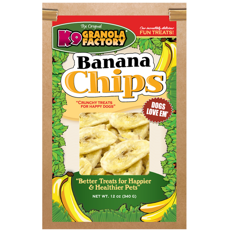 Chip Collection, Banana Chips Dog Treats, 12oz
