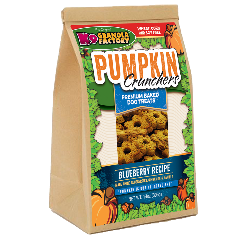 Pumpkin Crunchers, Blueberry Recipe Dog Treats
