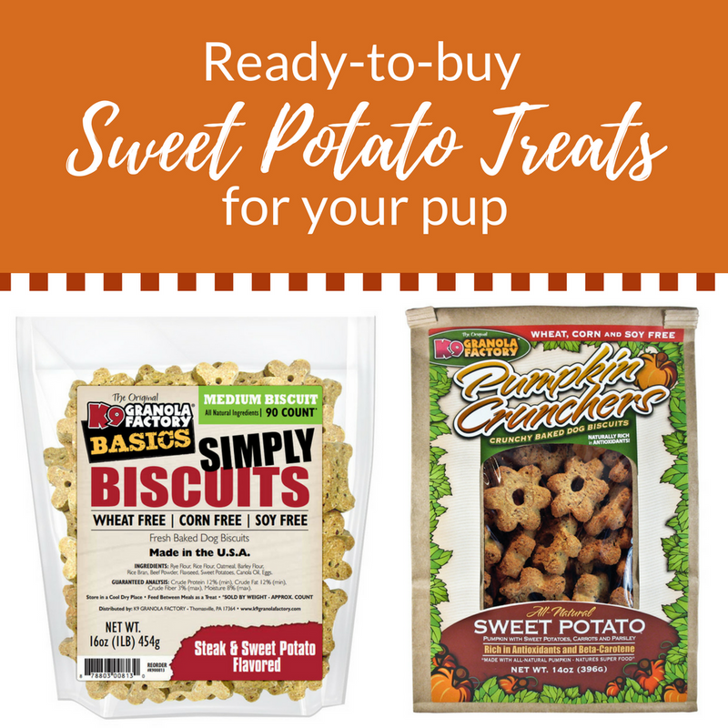 Three Sweet Potato Treats for Dogs