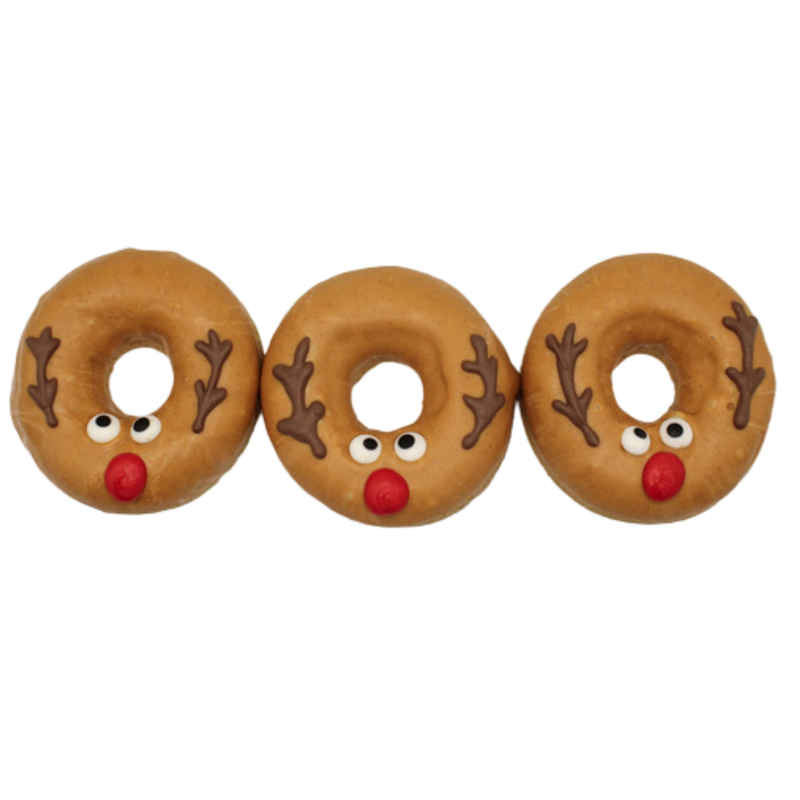 Gourmet Donut, Rudy the Reindeer 3 pk
