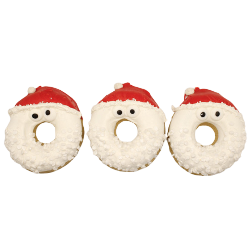 Gourmet Donut, Santa 3 pk