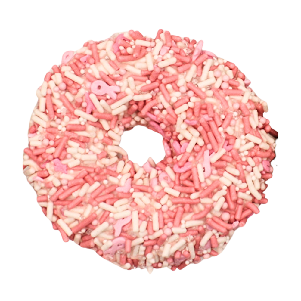 Gourmet Donut, Breast Cancer Awareness Donut Dog Treat – K9