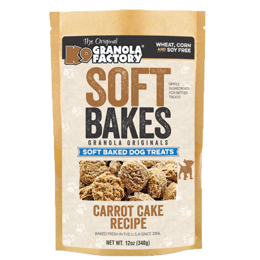 Soft Bakes, Carrot Cake Recipe Dog Treats – K9 Granola Factory