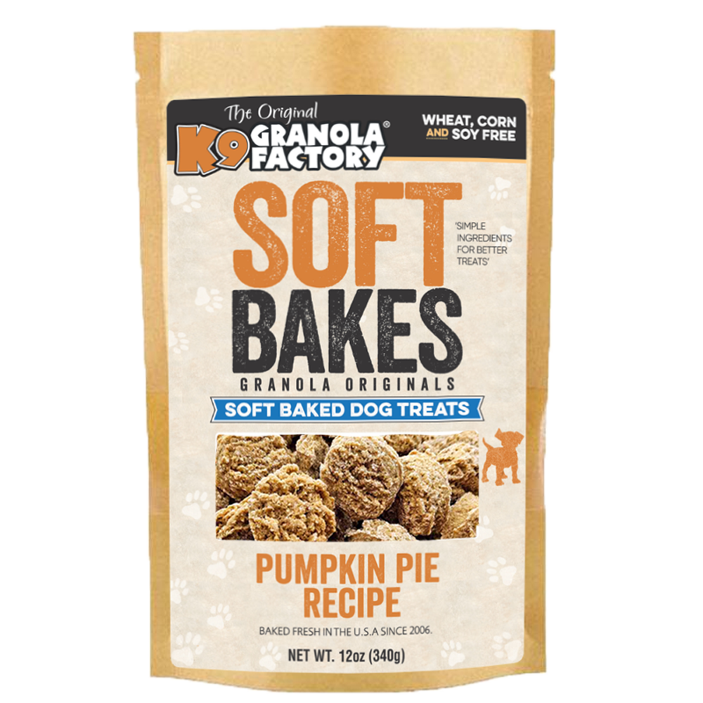 Soft Bakes, Pumpkin Pie Recipe Dog Treats – K9 Granola Factory