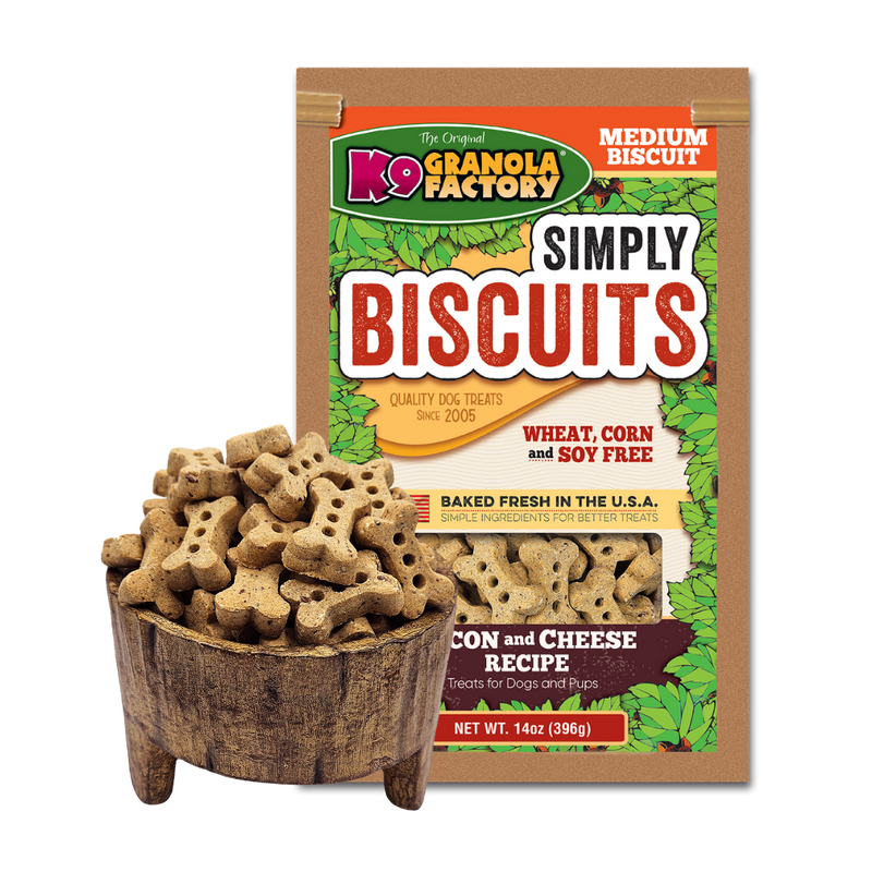 Simply Biscuits, Bacon & Cheese Flavored Medium Dog Treats