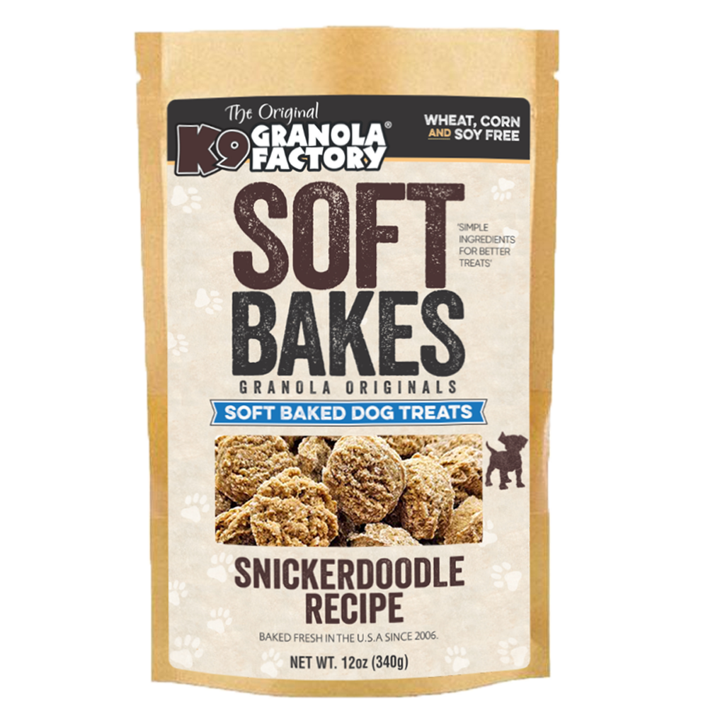 ドッグフード Miyu Soft Bakes, Snickerdoodle Recipe Dog Treats – K9 Granola Factory