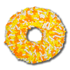 Gourmet Donut, Candy Corn Donut Dog Treat