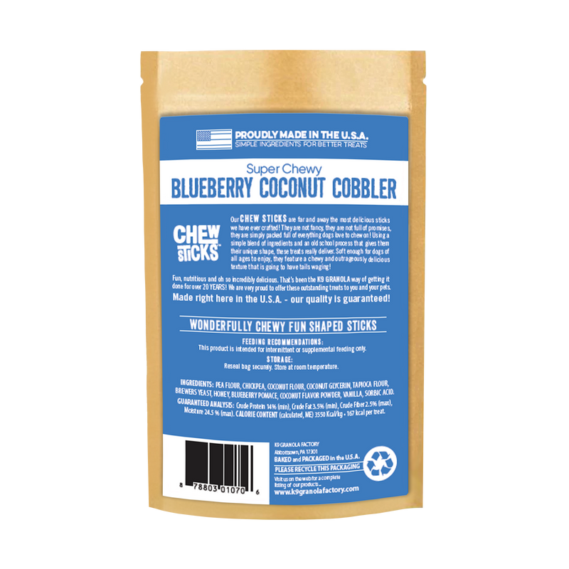 Chew Sticks Blueberry Coconut Cobbler 10ct