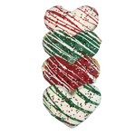 3" Jumbo Heart Shaped Gourmet Cookie,  Christmas
