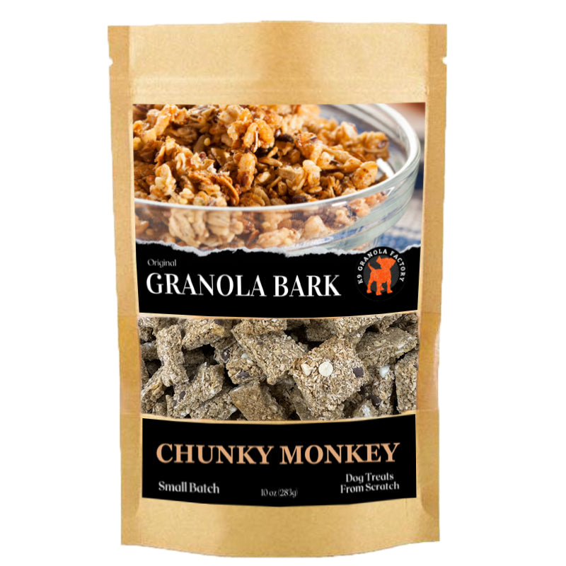 Granola BARK Chunky Monkey 10oz NEW ITEM! K9 Granola Factory