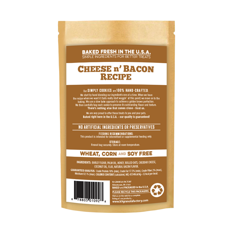Simply Cookies Cheese & Bacon 12oz