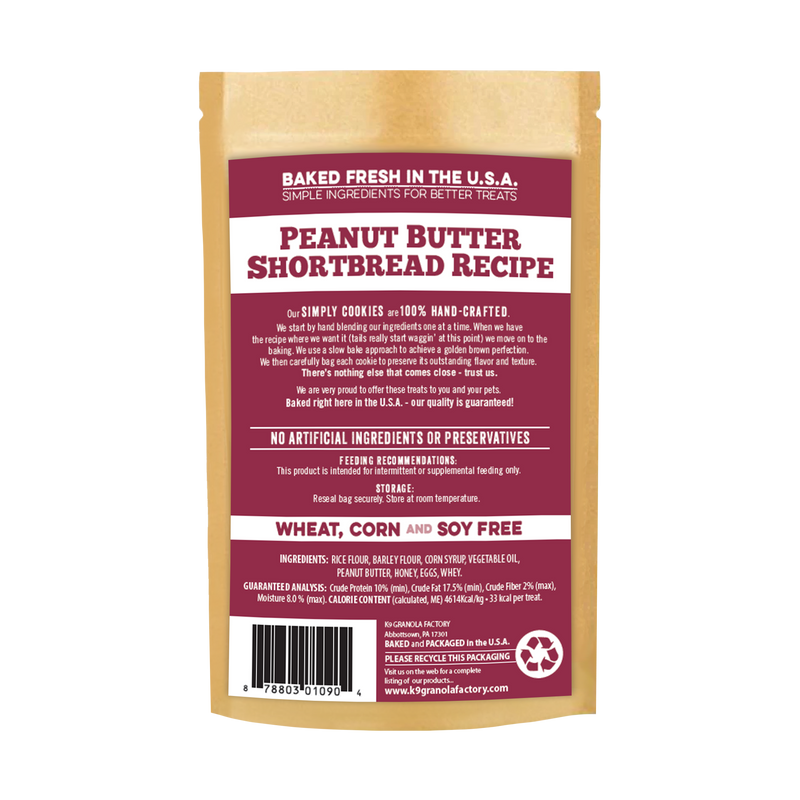 Simply Cookies Peanut Butter Shortbread 12oz