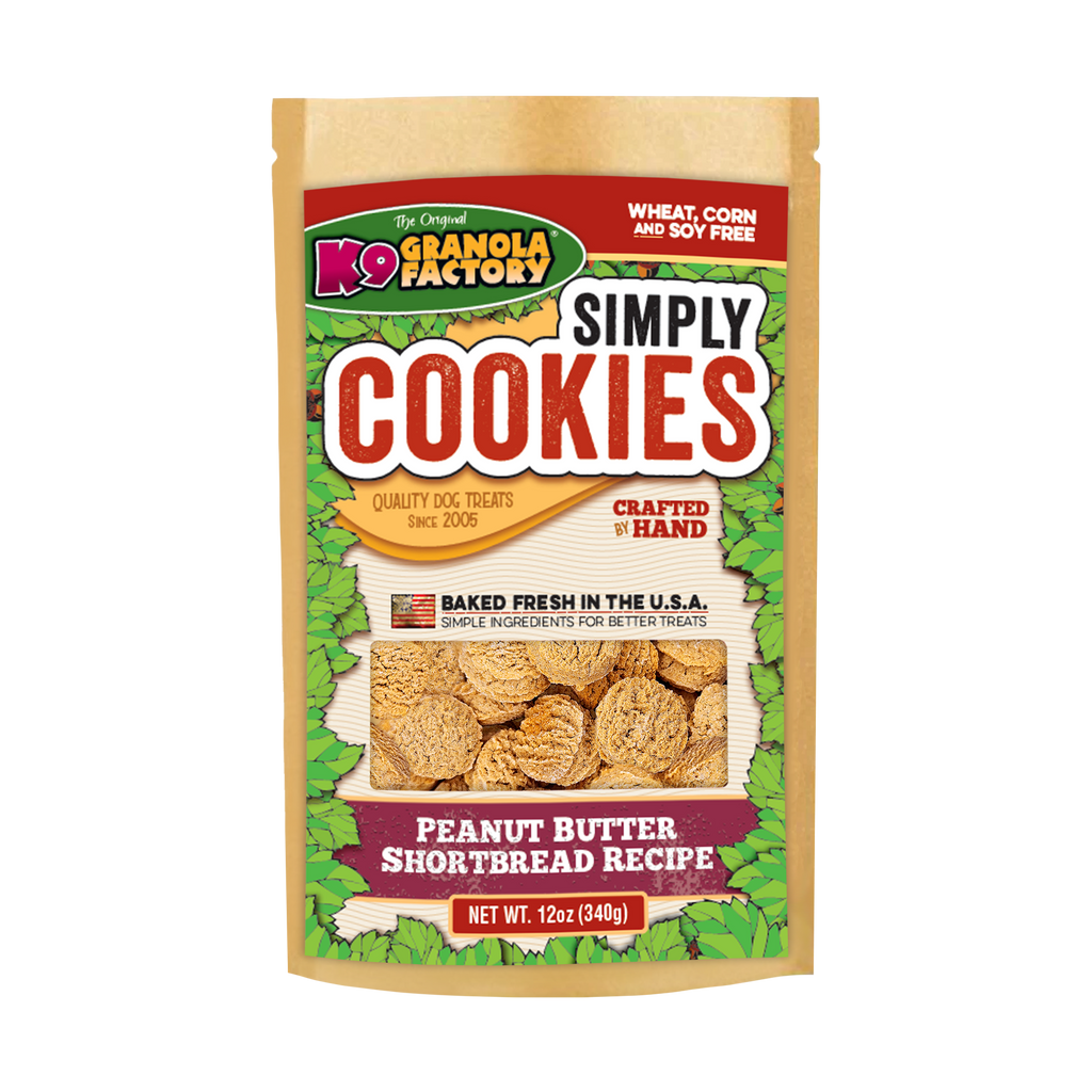 Simply Cookies Peanut Butter Shortbread 12oz – K9 Granola Factory