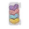 3" Jumbo Heart Shaped Gourmet Cookie Pastel, 4 pack