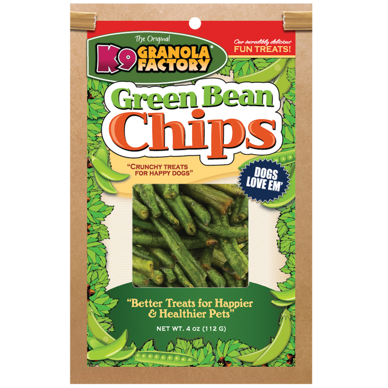 Chip Collection, Green Bean Chips Dog Treats, 4oz