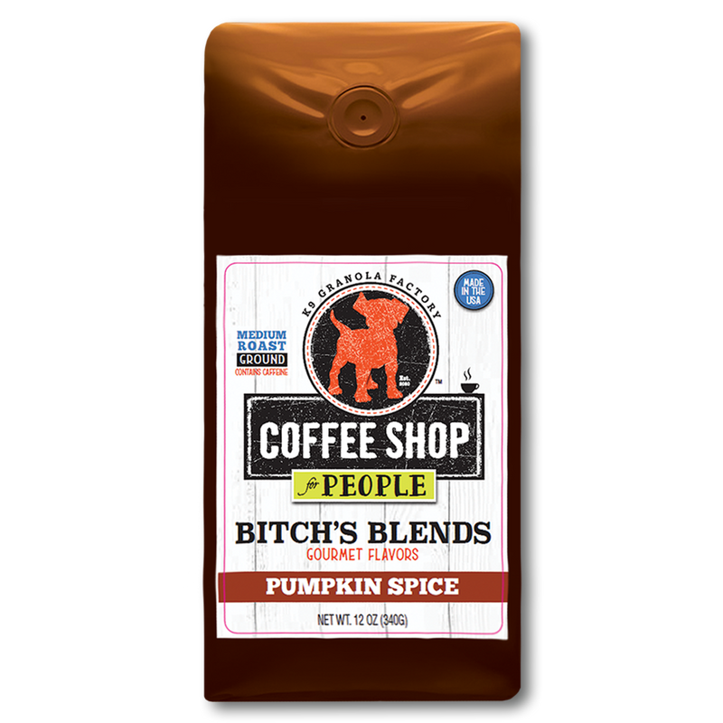 Bitch's Blends Pumpkin Spice Gourmet Flavored Coffee for People, 12oz