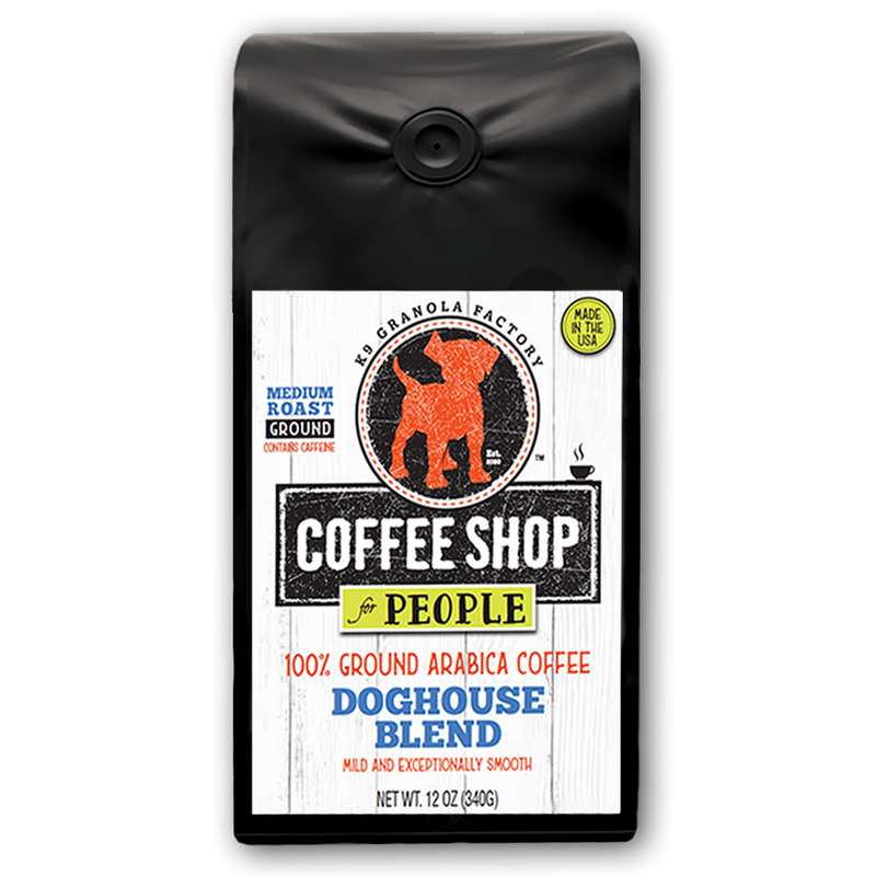 Doghouse Blend Tipper's Signature Roast Ground Arabica Coffee for People, 12oz