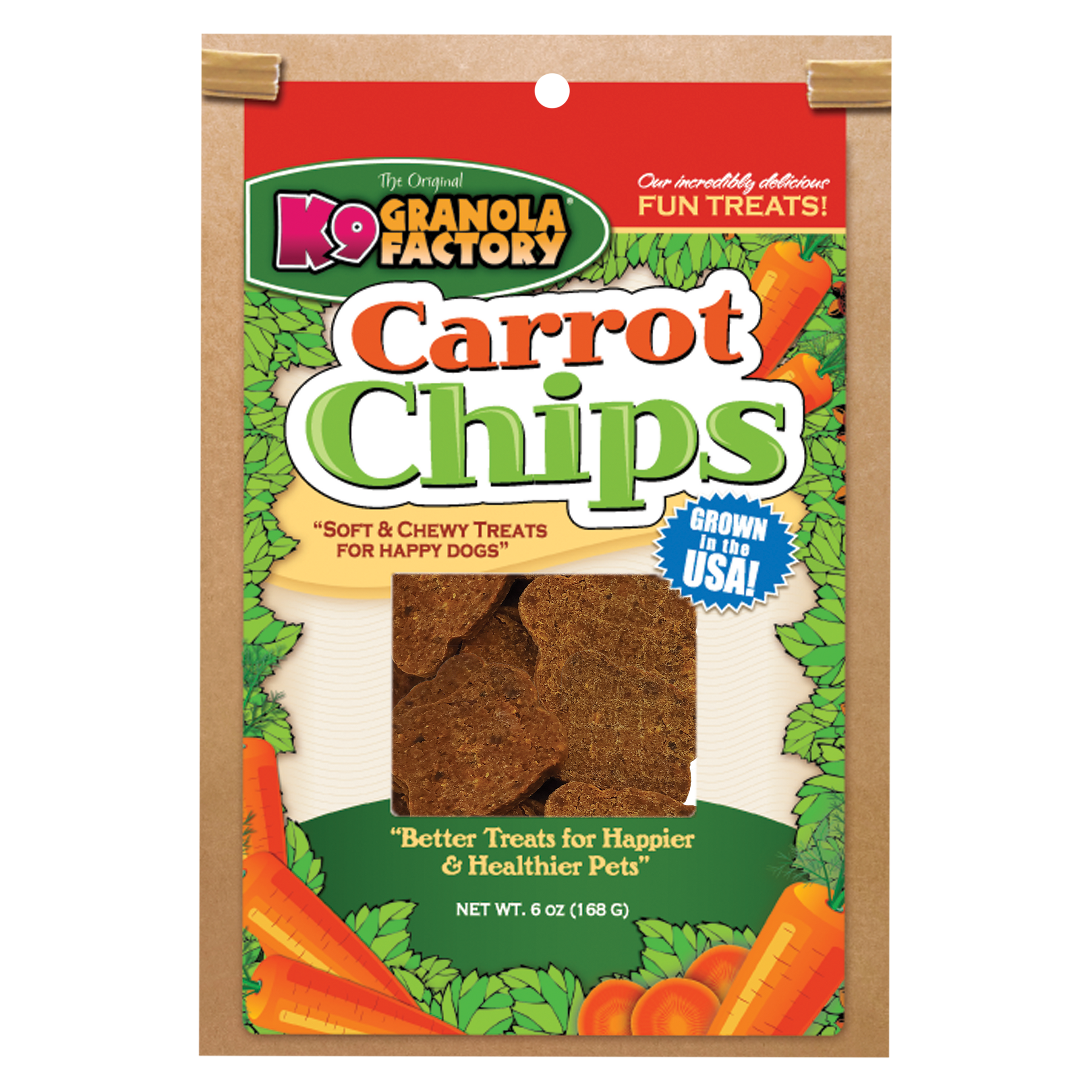 Carrot Chips Dog Treats | K9 Granola Factory Carrot Chips Dog Treats | K9 Granola Factory