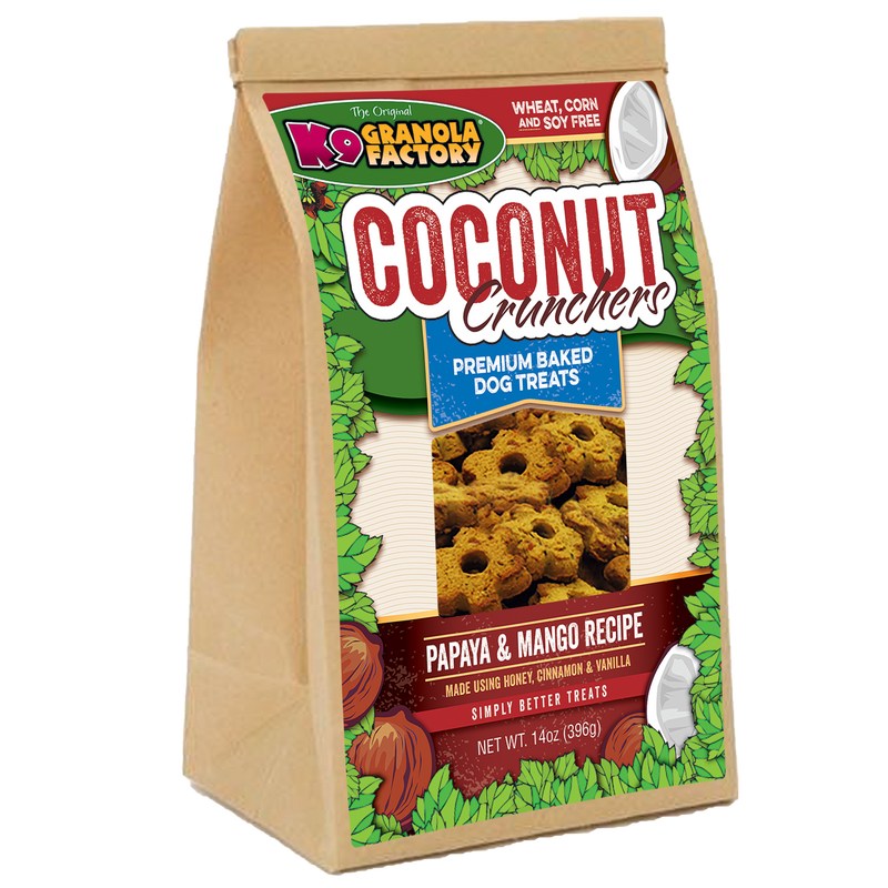 Coconut Crunchers, Papaya & Mango Recipe Dog Treats