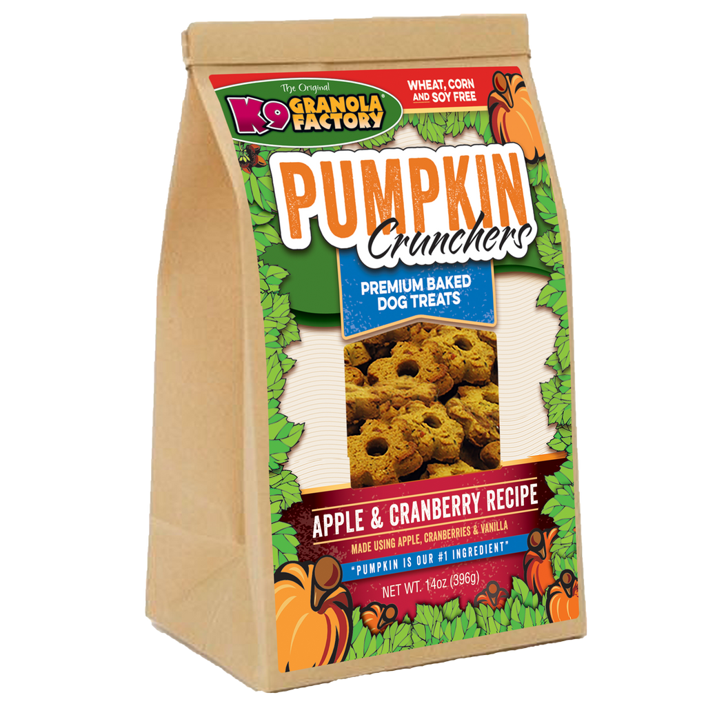 Pumpkin Crunchers, Apple & Cranberry Recipe Dog Treats – K9