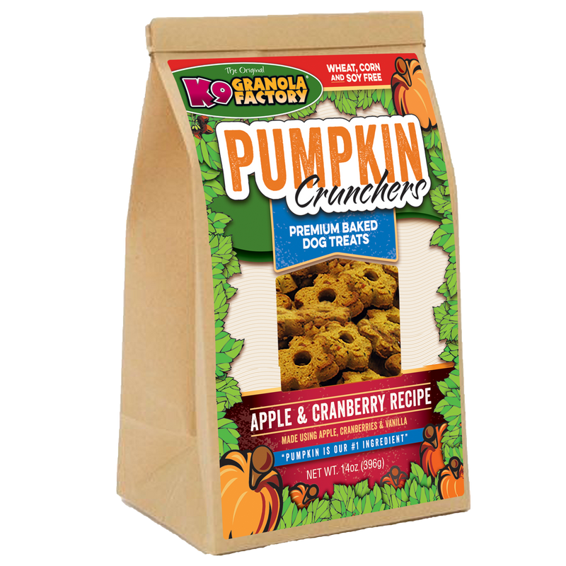 Pumpkin Crunchers, Apple & Cranberry Recipe Dog Treats