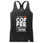 Gear Shop, Life's Essential Collection, Burnout Racerback Tank Women's, Heather Black