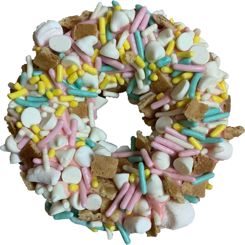 Gourmet Donut,  SPRING/SUMMER Sherbert Cookie Crumble Donut Dog Treat