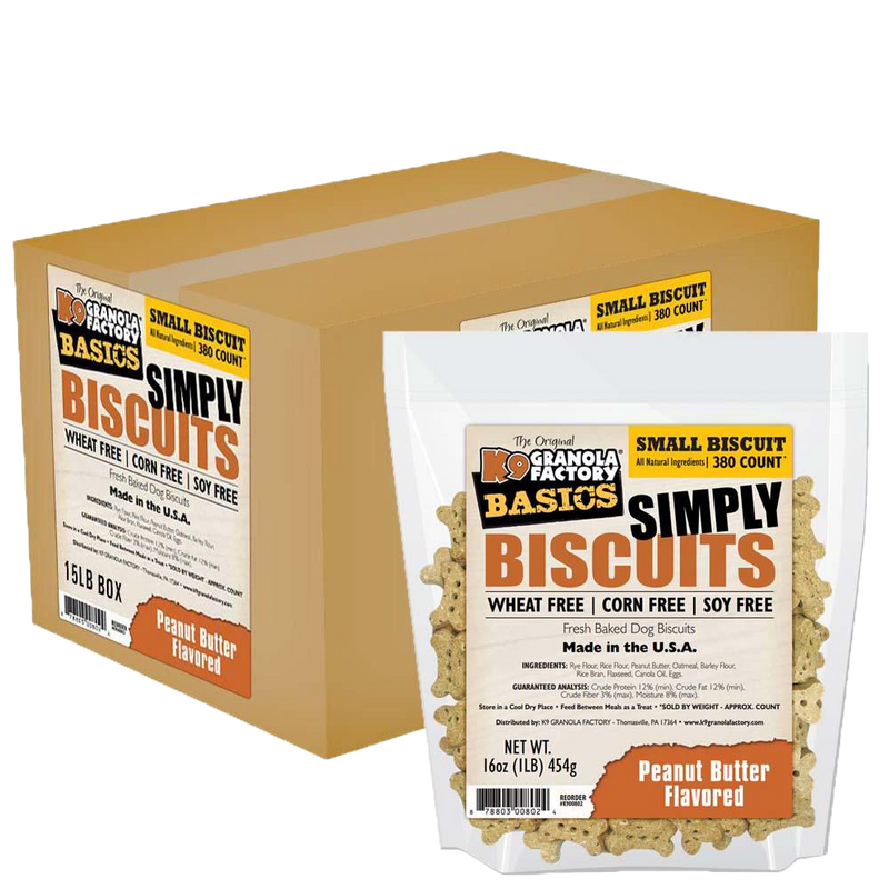 Simply Biscuits, Peanut Butter Flavored Small Dog Treats